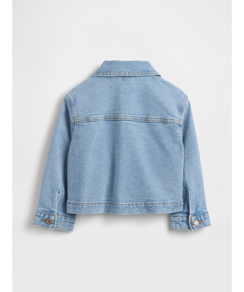 GAP（ギャップ）の「babyGap 刺しゅうデニムジャケット（デニムジャケット・キッズ・ライトインディゴブルー・80ｃｍ/90cm/95cm/100cm/105cm/110cm）」の2枚目の写真
