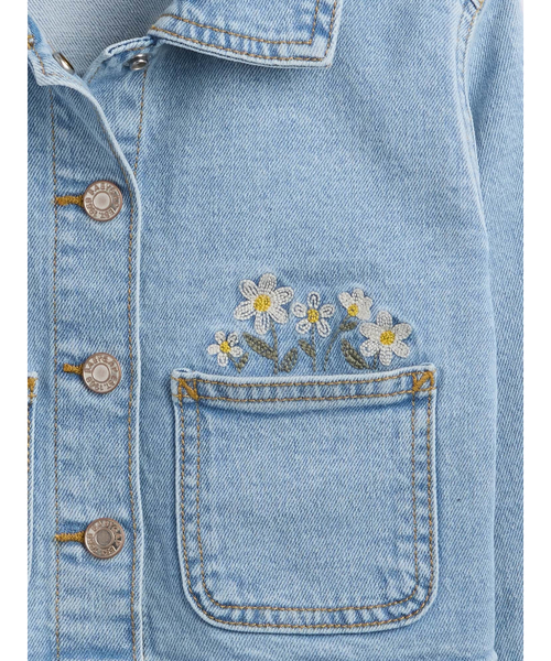 GAP（ギャップ）の「babyGap 刺しゅうデニムジャケット（デニムジャケット・キッズ・ライトインディゴブルー・80ｃｍ/90cm/95cm/100cm/105cm/110cm）」の3枚目の写真