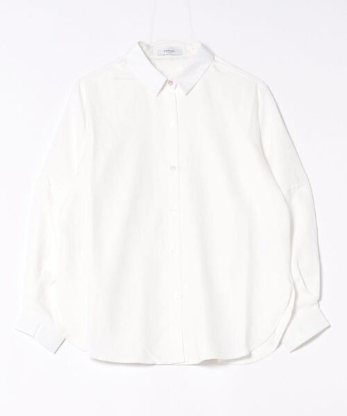 SWITCH BY ARCH(スイッチバイアーチ)の「【RS】【SWITCH by ARCH】Cocoon Volume Sleeve Peach Shirts(シャツ/ブラウス・レディース・オフホワイト/チャコールグレー・FREE)」の1枚目の写真