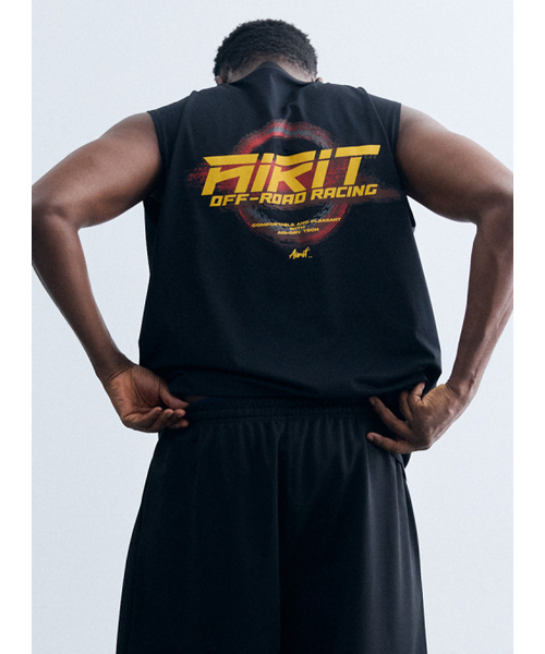 AIRIT(アイリット)の「オフロードスキッドスリーブレスAM6009 BK(Tシャツ/カットソー・メンズ・ブラック・FREE)」の4枚目の写真