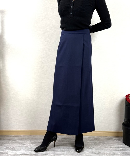 Lana821(ラナハニー)の「ラップデザイン スリットスカート(スカート・レディース・ネイビー/ブラック・S/M)」の14枚目の写真