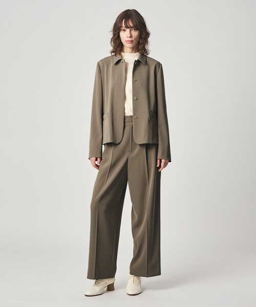 Steven Alan(スティーブンアラン)の「<Steven Alan>フライフロント ジャケット(テーラードジャケット・レディース・ブラック/ベージュ・S/M)」の2枚目の写真