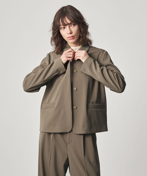 Steven Alan(スティーブンアラン)の「<Steven Alan>フライフロント ジャケット(テーラードジャケット・レディース・ブラック/ベージュ・S/M)」の3枚目の写真