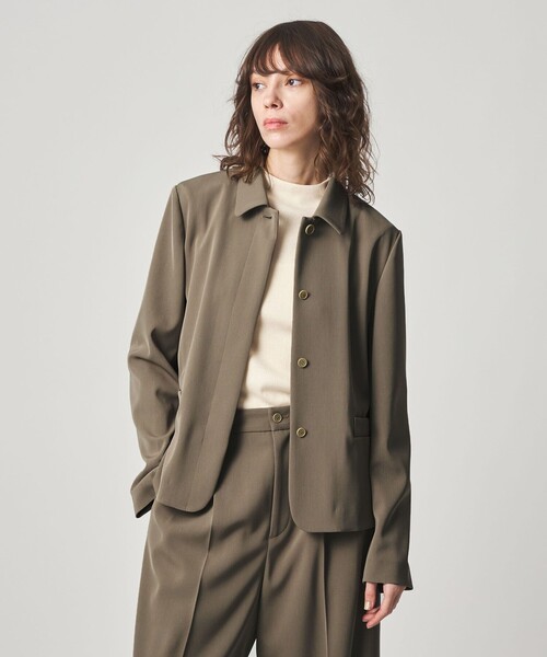 Steven Alan(スティーブンアラン)の「<Steven Alan>フライフロント ジャケット(テーラードジャケット・レディース・ブラック/ベージュ・S/M)」の4枚目の写真