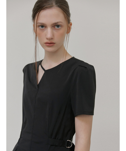 ETMON(エトモン)の「Neck Strap Belt Dress, Black(ワンピース・レディース・その他・S/M)」の3枚目の写真