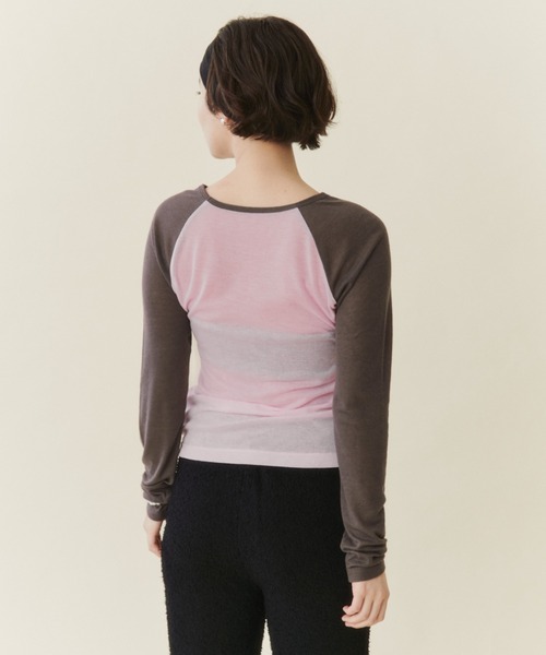 FUULLY STUDIO(フーリィーステューディオ)の「シアーラグランロングスリーブTEE(Tシャツ/カットソー・レディース・ライトブルー/ピンク・FREE)」の20枚目の写真