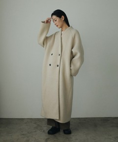 ジャケット・アウター Collarless Shaggy Coat 102672056_139_d_240.jpg