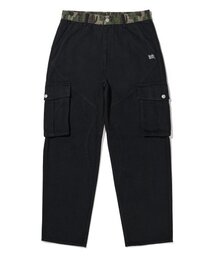 TAG BLOCK PANTS - BLACK