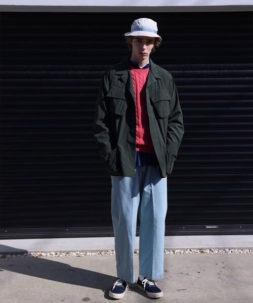 BEAMS PLUS（ビームスプラス）の「MIL Fatigue Jacket TW Rip stop（ブルゾン・メンズ・ネイビー/オリーブ/カーキ・MEDIUM/SMALL/X-LARGE/LARGE）」の4枚目の写真