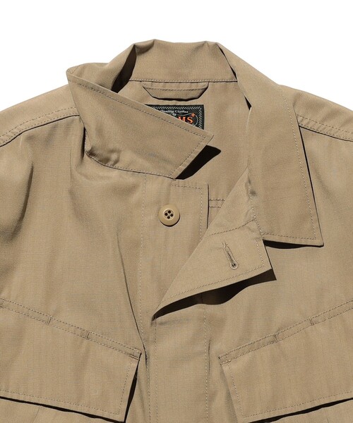 BEAMS PLUS（ビームスプラス）の「MIL Fatigue Jacket TW Rip stop（ブルゾン・メンズ・ネイビー/オリーブ/カーキ・MEDIUM/SMALL/X-LARGE/LARGE）」の6枚目の写真