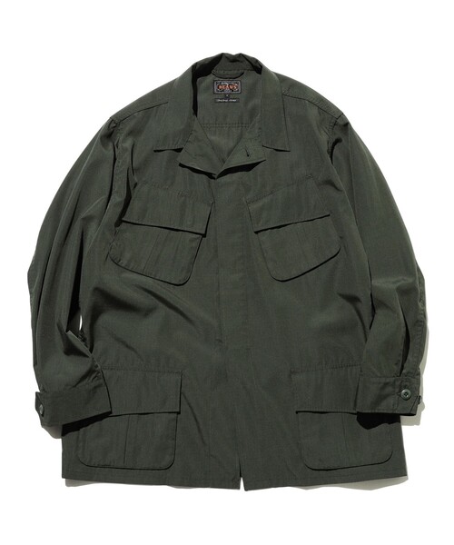 BEAMS PLUS（ビームスプラス）の「MIL Fatigue Jacket TW Rip stop（ブルゾン・メンズ・ネイビー/オリーブ/カーキ・MEDIUM/SMALL/X-LARGE/LARGE）」の11枚目の写真