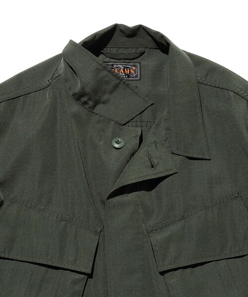 BEAMS PLUS（ビームスプラス）の「MIL Fatigue Jacket TW Rip stop（ブルゾン・メンズ・ネイビー/オリーブ/カーキ・MEDIUM/SMALL/X-LARGE/LARGE）」の12枚目の写真