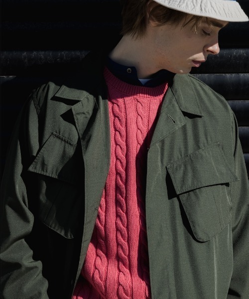 BEAMS PLUS（ビームスプラス）の「MIL Fatigue Jacket TW Rip stop（ブルゾン・メンズ・ネイビー/オリーブ/カーキ・MEDIUM/SMALL/X-LARGE/LARGE）」の2枚目の写真