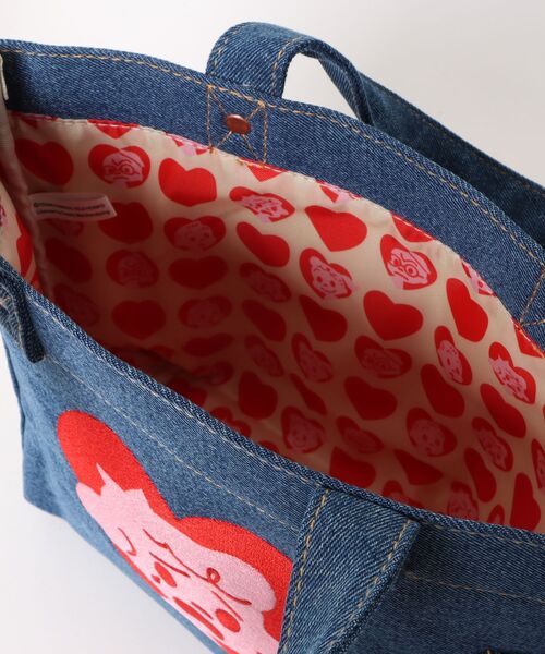 OSAMU GOODS（オサムグッズ）の「OSAMU GOODS/オサムグッズ　EDWINコラボトート（トートバッグ・レディース・レッド・ONE SIZE）」の4枚目の写真