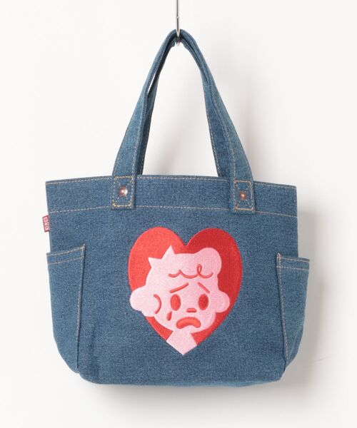 OSAMU GOODS(オサムグッズ)の「OSAMU GOODS/オサムグッズ EDWINコラボトート(トートバッグ・レディース・レッド・ONE SIZE)」の12枚目の写真