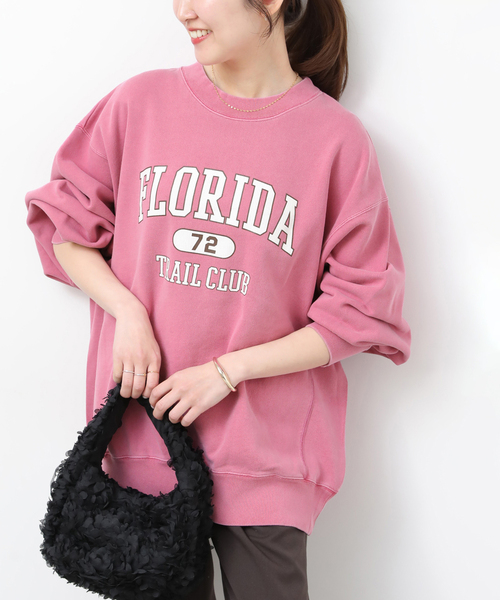 JOURNAL STANDARD relume（ジャーナルスタンダード　レリューム）の「［26SS新作］ヴィンテージロゴスウェット（スウェット・レディース・グレー/ネイビー/ピンク・FREE）」の3枚目の写真