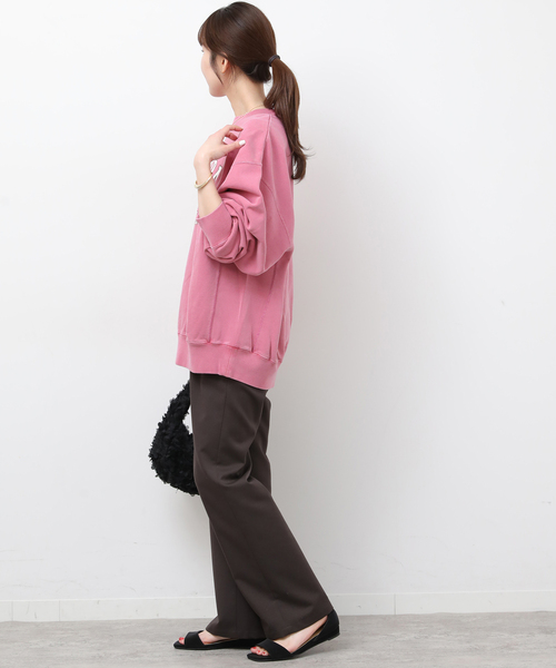 JOURNAL STANDARD relume（ジャーナルスタンダード　レリューム）の「［26SS新作］ヴィンテージロゴスウェット（スウェット・レディース・グレー/ネイビー/ピンク・FREE）」の12枚目の写真