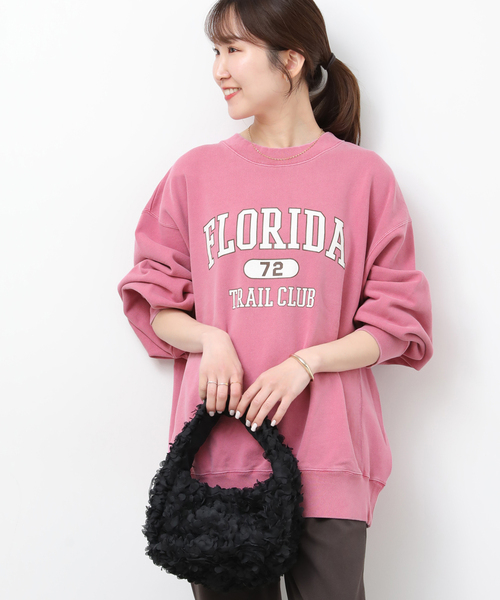 JOURNAL STANDARD relume（ジャーナルスタンダード　レリューム）の「［26SS新作］ヴィンテージロゴスウェット（スウェット・レディース・グレー/ネイビー/ピンク・FREE）」の14枚目の写真