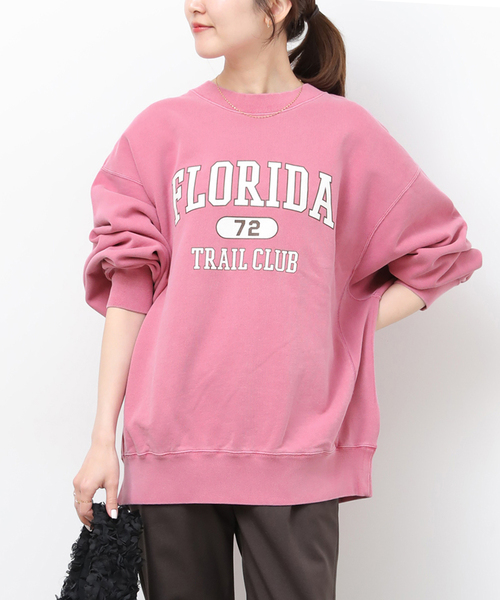 JOURNAL STANDARD relume（ジャーナルスタンダード　レリューム）の「［26SS新作］ヴィンテージロゴスウェット（スウェット・レディース・グレー/ネイビー/ピンク・FREE）」の15枚目の写真