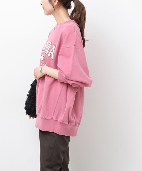 JOURNAL STANDARD relume（ジャーナルスタンダード　レリューム）の「［26SS新作］ヴィンテージロゴスウェット（スウェット・レディース・グレー/ネイビー/ピンク・FREE）」の16枚目の写真