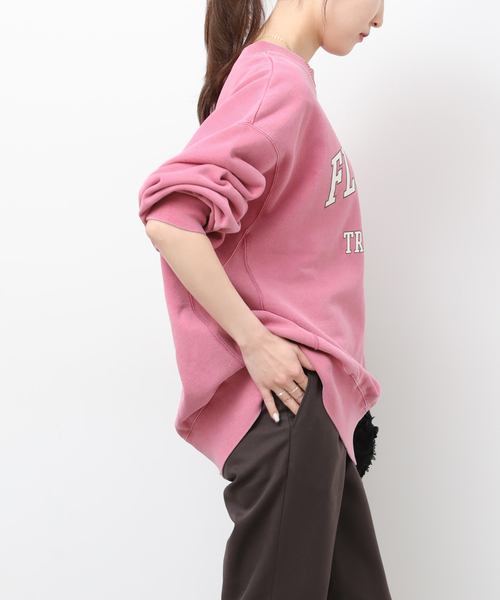 JOURNAL STANDARD relume（ジャーナルスタンダード　レリューム）の「［26SS新作］ヴィンテージロゴスウェット（スウェット・レディース・グレー/ネイビー/ピンク・FREE）」の17枚目の写真