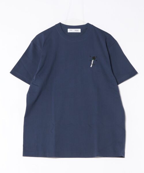 TOGA TOO(トーガトゥ)の「TOGA TOO Embroidery T-shirt(Tシャツ/カットソー・レディース・ネイビー/ダークグレー/グレー・MEDIUM/SMALL/LARGE)」の8枚目の写真