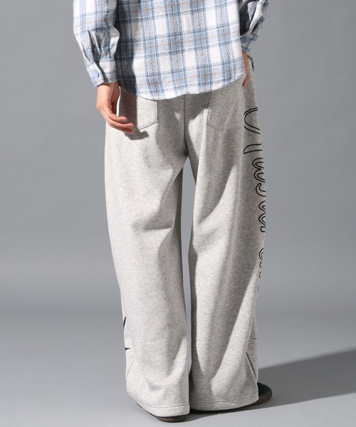 LAND MUSEUM（ランドミュージアム）の「LAND MUSEUM／スターサイドスウェットパンツ（裏起毛）（スウェットパンツ・メンズ・グレー/ブラック・MEDIUM/LARGE）」の10枚目の写真