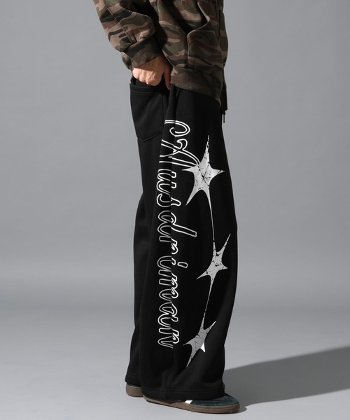 LAND MUSEUM（ランドミュージアム）の「LAND MUSEUM／スターサイドスウェットパンツ（裏起毛）（スウェットパンツ・メンズ・グレー/ブラック・MEDIUM/LARGE）」の17枚目の写真