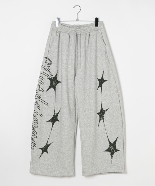 LAND MUSEUM（ランドミュージアム）の「LAND MUSEUM／スターサイドスウェットパンツ（裏起毛）（スウェットパンツ・メンズ・グレー/ブラック・MEDIUM/LARGE）」の20枚目の写真