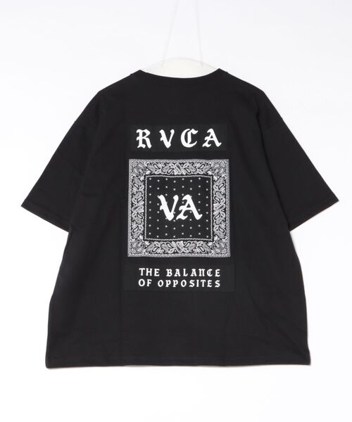 RVCA（ルーカ）の「【ムラサキスポーツ限定】RVCA/ルーカ 半袖 Tシャツ OE BANDANA BALANCE PATCH BG041P02（Tシャツ/カットソー・メンズ・スミクロ/ブラック/カーキブラウン/ホワイト・S/L/M）」の21枚目の写真