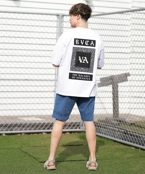 RVCA（ルーカ）の「【ムラサキスポーツ限定】RVCA/ルーカ 半袖 Tシャツ OE BANDANA BALANCE PATCH BG041P02（Tシャツ/カットソー・メンズ・スミクロ/ブラック/カーキブラウン/ホワイト・S/L/M）」の8枚目の写真