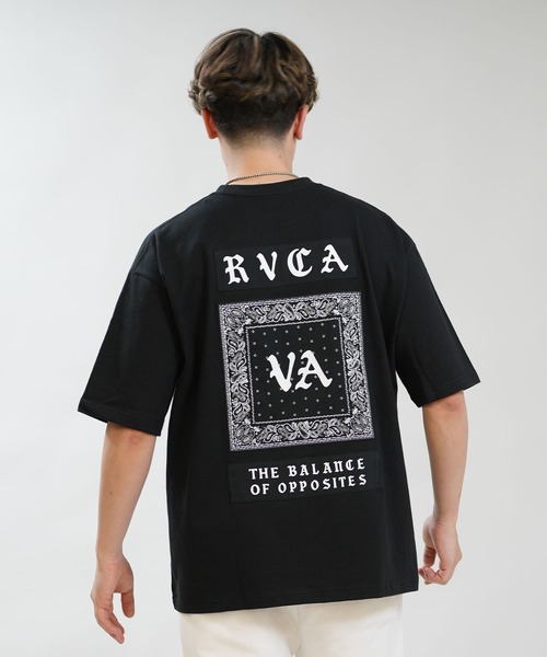 RVCA（ルーカ）の「【ムラサキスポーツ限定】RVCA/ルーカ 半袖 Tシャツ OE BANDANA BALANCE PATCH BG041P02（Tシャツ/カットソー・メンズ・スミクロ/ブラック/カーキブラウン/ホワイト・S/L/M）」の10枚目の写真
