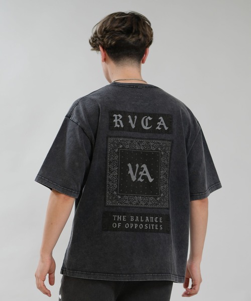 RVCA（ルーカ）の「【ムラサキスポーツ限定】RVCA/ルーカ 半袖 Tシャツ OE BANDANA BALANCE PATCH BG041P02（Tシャツ/カットソー・メンズ・スミクロ/ブラック/カーキブラウン/ホワイト・S/L/M）」の14枚目の写真