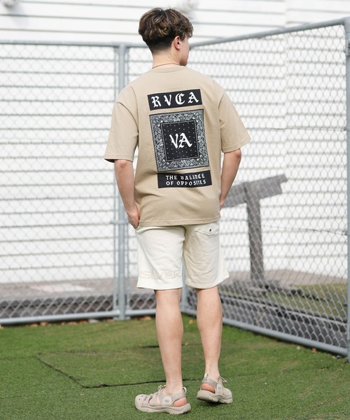 RVCA（ルーカ）の「【ムラサキスポーツ限定】RVCA/ルーカ 半袖 Tシャツ OE BANDANA BALANCE PATCH BG041P02（Tシャツ/カットソー・メンズ・スミクロ/ブラック/カーキブラウン/ホワイト・S/L/M）」の20枚目の写真