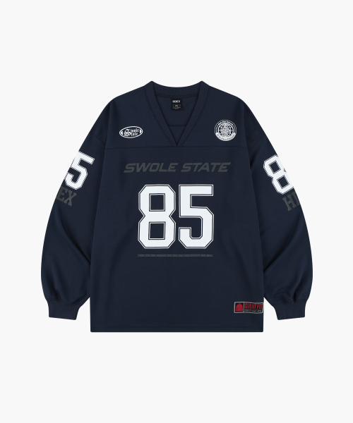HDEX(エイチデックス)の「ジャイアントフィットラグビージャージロングスリーブ(Tシャツ/カットソー・メンズ・ホワイト/ブラック/ネイビー・MEDIUM/LARGE/X-LARGE/SMALL/2XL)」の6枚目の写真