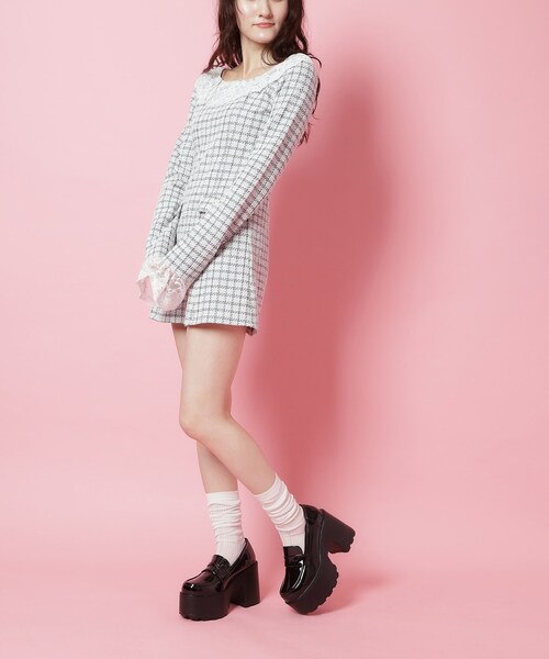 cs T&P(シーエスティーアンドピー)の「厚底ローファーパンプス(パンプス・レディース・ブラック/ブラック系1・LL/L/M/S)」の8枚目の写真