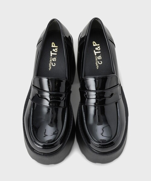 cs T&P(シーエスティーアンドピー)の「厚底ローファーパンプス(パンプス・レディース・ブラック/ブラック系1・LL/L/M/S)」の14枚目の写真