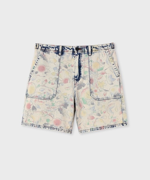 PS Paul Smith(ピーエスポールスミス)の「"Bleach Denim Floral" デニムショーツ / 162100 898Z(デニムパンツ・メンズ・ライトインディゴブルー・X-LARGE/SMALL/MEDIUM/LARGE)」の1枚目の写真