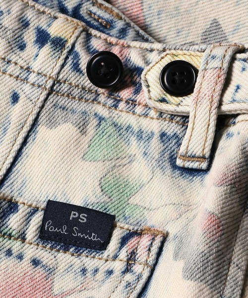 PS Paul Smith(ピーエスポールスミス)の「"Bleach Denim Floral" デニムショーツ / 162100 898Z(デニムパンツ・メンズ・ライトインディゴブルー・X-LARGE/SMALL/MEDIUM/LARGE)」の6枚目の写真