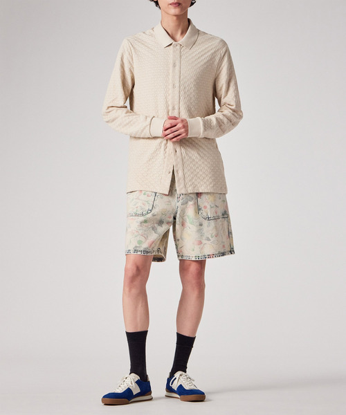 PS Paul Smith(ピーエスポールスミス)の「"Bleach Denim Floral" デニムショーツ / 162100 898Z(デニムパンツ・メンズ・ライトインディゴブルー・X-LARGE/SMALL/MEDIUM/LARGE)」の7枚目の写真