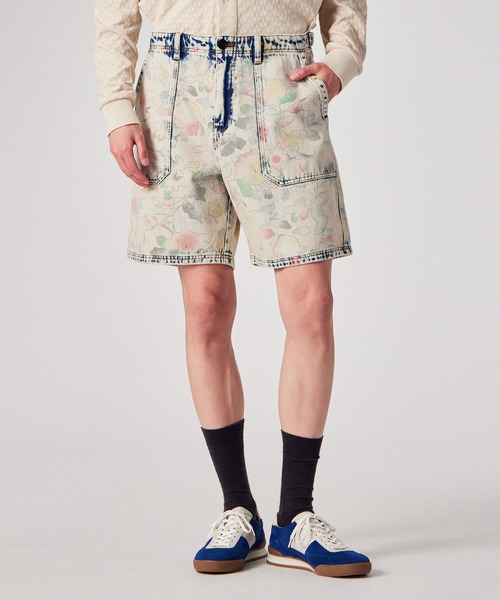 PS Paul Smith(ピーエスポールスミス)の「"Bleach Denim Floral" デニムショーツ / 162100 898Z(デニムパンツ・メンズ・ライトインディゴブルー・X-LARGE/SMALL/MEDIUM/LARGE)」の8枚目の写真
