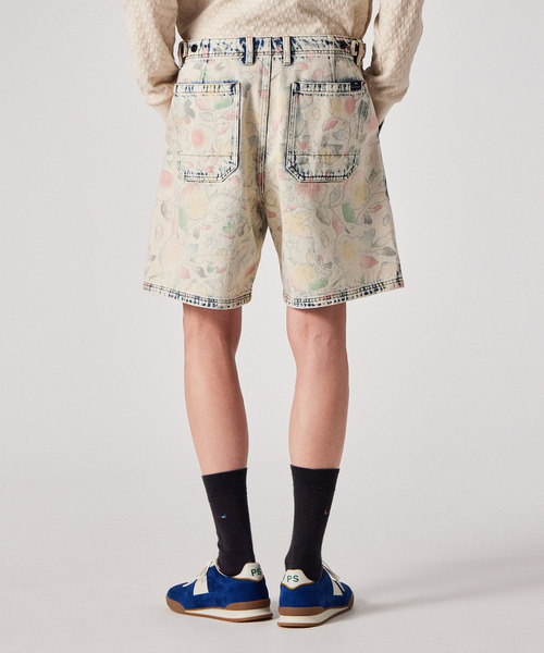 PS Paul Smith(ピーエスポールスミス)の「"Bleach Denim Floral" デニムショーツ / 162100 898Z(デニムパンツ・メンズ・ライトインディゴブルー・X-LARGE/SMALL/MEDIUM/LARGE)」の9枚目の写真