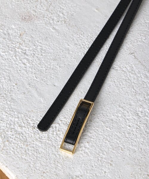 Jena espace merveilleux（ジェナ　エスパスメルヴェイユ）の「スクエアナローベルト（ベルト・レディース・オフホワイト/ブラック/ベージュ・FREE）」の8枚目の写真
