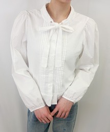 【ZOZOTOWN限定】ボウタイピンタックブラウス