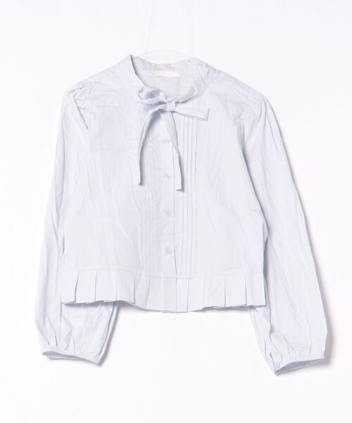 frunco(フランコ)の「【ZOZOTOWN限定】ボウタイピンタックブラウス(シャツ/ブラウス・レディース・ブルー/ホワイト・FREE)」の10枚目の写真