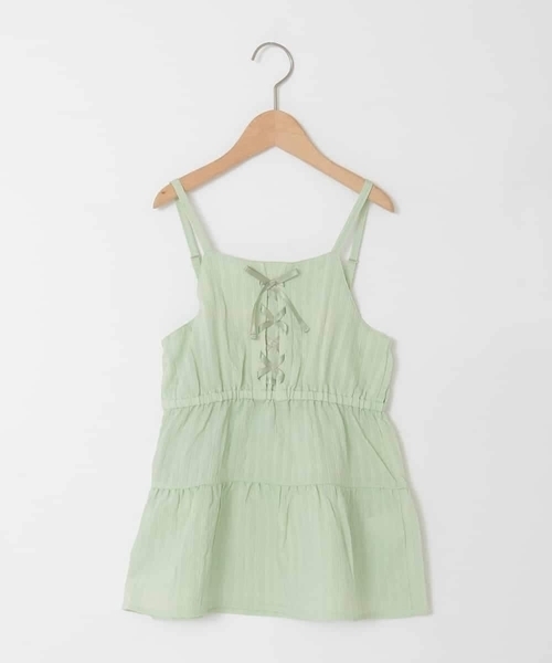 a.v.v（アーヴェヴェ）の「[120-160]3WAYレイヤードキャミソールトップス（Tシャツ/カットソー・キッズ・ミント/アイボリー・120/130/140/150/160）」の22枚目の写真