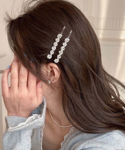 セール】pur chouchou/ビジュー ヘアピンセット P4546（ヘアピン