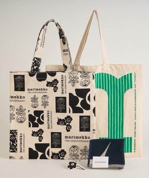 ZOZO限定 ノベルティ付】【Marimekko 75Th Anniversary】 tote bag＆