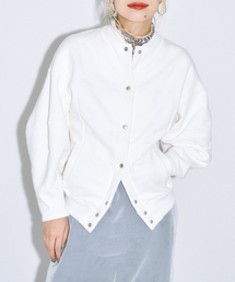 SEEALL（シーオール）の「SEEALL 別注 ERGONOMIC SNAP CARDIGAN [WHITE]：スウェット（スウェット）」