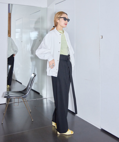 SEEALL（シーオール）の「SEEALL 別注 ERGONOMIC SNAP CARDIGAN [WHITE]：スウェット（スウェット・レディース・ホワイト・FREE）」の9枚目の写真